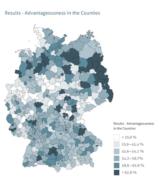 Grafik-Ergebnisse-Vorteilhaftigkeit-in-den-Kreisen-EN Housing Cost Report - Results in the counties